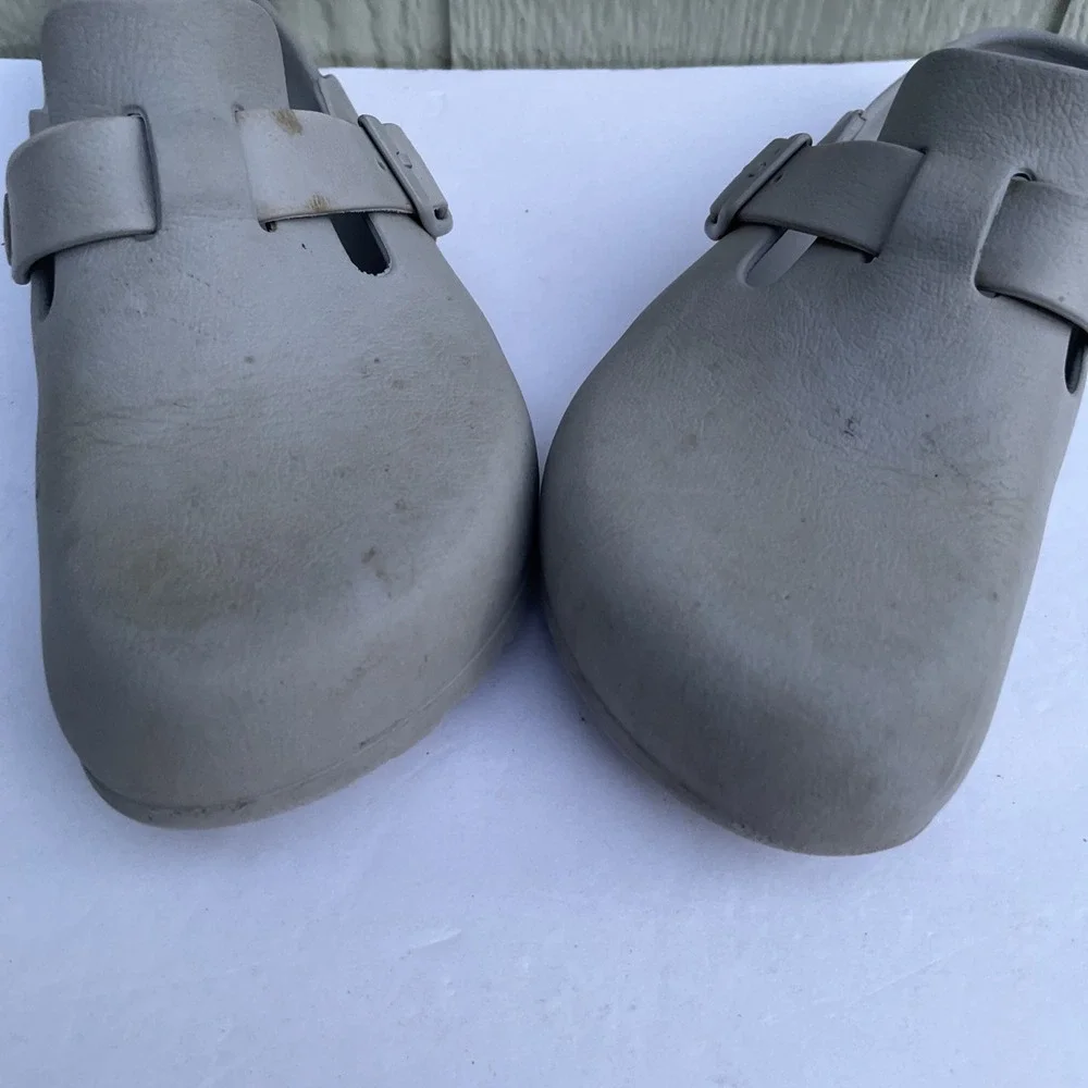 Birkenstock Boston Essentials Clog W8/ M6 Gray EVA Lightweight outdoor Gardening